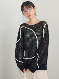 RETRO GIRL/レトロガール RETRO GIRL コード刺繍メッシュNT/508019294