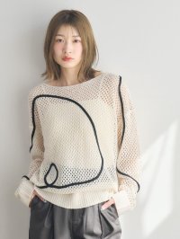 RETRO GIRL/レトロガール RETRO GIRL コード刺繍メッシュNT/508019294