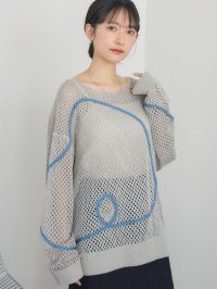 RETRO GIRL/レトロガール RETRO GIRL コード刺繍メッシュNT/508019294