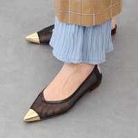FABIO RUSCONI　/ファビオルスコーニ FABIO RUSCONI メタルトウチュールバックバンドパンプス/508019324