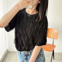 GeeRA/ジーラ GeeRA フリルカットソーTシャツ/508019360
