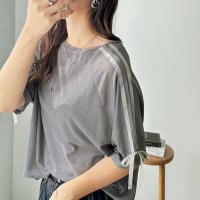 GeeRA/ジーラ GeeRA 《FIRSTMOODコラボ》シアースラブラインリボンTシャツ/508019366