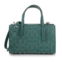 COACH/コーチ COACH ショルダーバッグ シグネチャー リベット ニーナ スモール トート バッグ CX266 SVDM9 GREEN/508019681