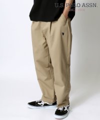 US POLO ASSN/ユーエスポロアッスン U.S. POLO ASSN. POLO ASSN./ユーエスポロアッスン T/Cツイル デニム タックワイドパンツ/ルーズテーパードパン/507865789