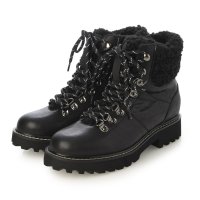 Hina Green Label/ヒナ グリーン レーベル Hina Green Label 厚底 本革 レースアップ ボア ショートブーツ/507885524