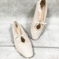 Noubel Voug Relax/ヌーベル ヴォーグ リラックス Noubel Voug Relax スクエアトゥリボンギャザーフラットシューズm61/507887637