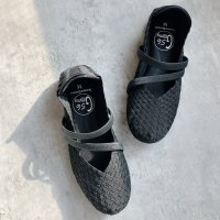 Gomu56/ゴムゴム Gomu56 【洗えて清潔】軽量 ダブルベルト フラットバレエパンプス/507890153