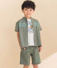 Noeil aime BeBe/【お揃い】リップストップ・ダンガリー半袖シャツ+パンツセットアップ(90~130/508009325