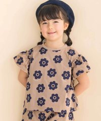 Noeil aime BeBe/【お揃い】花柄プリント天竺半袖Tシャツ(80~130cm)/508009329