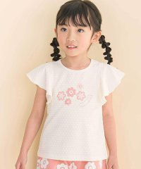 Noeil aime BeBe/フレアスリーブお花プリント半袖Tシャツ(80~130cm)/508009330