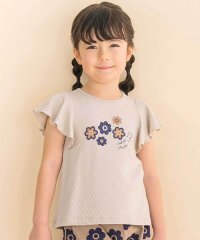 Noeil aime BeBe/フレアスリーブお花プリント半袖Tシャツ(80~130cm)/508009330