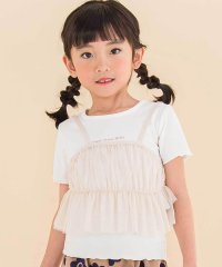 Noeil aime BeBe/チュールキャミソール重ね着フライス半袖Tシャツセット(90~130cm)/508009332