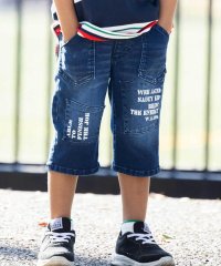 WASK/6分丈パッチワークロゴストレッチデニムパンツ(100~160cm)/508013028