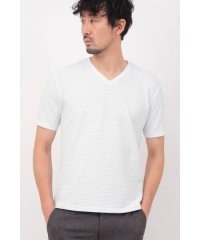 HIGH STREET/HIGH STREET∴RIPAトライアングルモノグラムVネック半袖カットソー/508017848