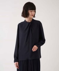 HIROKO BIS/ドレープアクセントジョーゼットブラウス /洗濯機で洗える/508020514