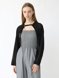 Aga/アーガ Aga 透かし編みニットボレロ/508020614