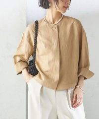 SHIPS WOMEN/SHIPS Primary Navy Label:麻 レーヨン ノーカラー 羽織/508020819