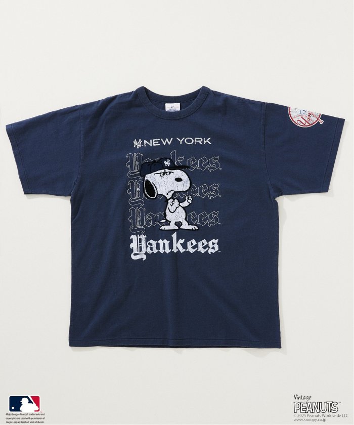 PEANUTS 別注 MLB開幕戦 ベースボールプリント　Tシャツ PEANUTS 別注 MLB開幕戦 ベースボール プリントTシャツ（Tシャツ
