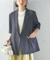 SHIPS WOMEN/〈手洗い可能〉ダブル 半袖 ジャケット/508020992