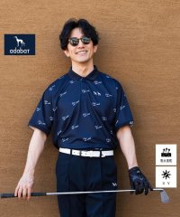 adabat/UVカット/吸水速乾 櫻井貴史 adabatNAVYコラボバーディーポロシャツ/508021048