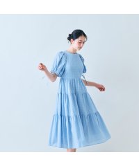 Audie a Muses/シアーチェックティアードワンピース/508021402