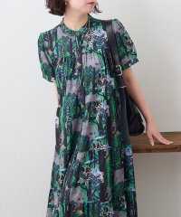 NICE CLAUP/OLIVE des OLIVE OUTLET/【大人気リバイバル / 体型カバーにも◎】アソート柄ティアードワンピース/508021936