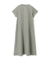 GALERIE VIE/リネンキュプラシルクコンパクト クルーネックワンピース/508022001
