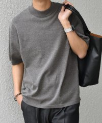SHIPS any MEN/SHIPS any:〈接触冷感〉ハイゲージリネン ミックス サマーニット モックネック Tシャツ◇/508022008