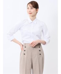 m.f.editorial/エムエフエディトリアル m.f.editorial 嬉しい機能 レギュラーカラー 7分袖シャツ/508022074