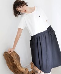Narue/ナルエー Narue シルケット天竺ドッキングルームワンピ/508023011
