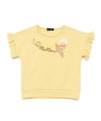 BeBe/コード刺しゅうロゴ小鳥天竺フレンチスリーブTシャツ(90~160cm)/507983853