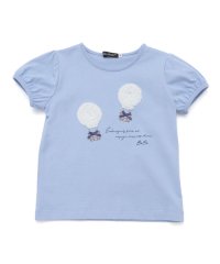 BeBe/シフォン気球モチーフ天竺パフスリーブTシャツ(80~150cm)/507983854