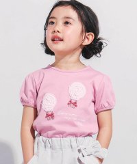 BeBe/シフォン気球モチーフ天竺パフスリーブTシャツ(80~150cm)/507983854