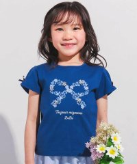 BeBe/フラワーリボンモチーフ天竺半袖Tシャツ(90~150cm)/507983855