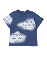 BeBe/夏空ロゴプリント天竺半袖Tシャツ(90~150cm)/507983859