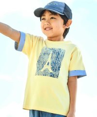 BeBe/水彩風エッフェル塔ロゴプリント天竺配色半袖Tシャツ(90~150cm)/507983860