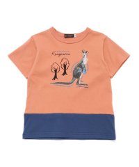 BeBe/バイカラーアニマルプリント天竺半袖Tシャツ(80~140cm)/507983861
