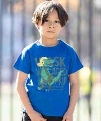 WASK/【速乾】WASKサル×恐竜天竺Tシャツ(80~160cm)/508013033