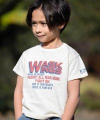 WASK/スラブ天竺アメカジロゴTシャツ(100~160cm)/508013034
