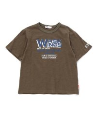 WASK/スラブ天竺アメカジロゴTシャツ(100~160cm)/508013034
