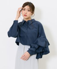 AND COUTURE/アシメフリルクロップドシャツ/508020563