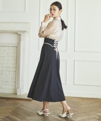AND COUTURE/パイピングバックレースアップスカート/508020568