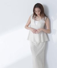 NATURAL BEAUTY BASIC/ペプラムレースセットアップ/508020632