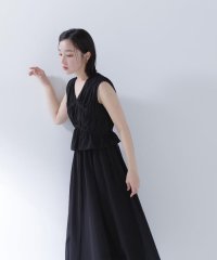 NATURAL BEAUTY BASIC/リボンギャザーサッカーワンピース/508020633