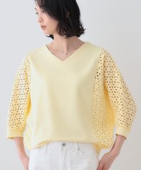 INDIVI/新色登場！【洗える／体型カバー】レースコンビトップス/508022842