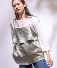 INDIVI/春SALE！【2点セット／洗える】カセット服 キャミ＆ブラウス セットトップス/508022917
