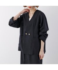 hwyl/ヒュイル hwyl hwyl ジャケット 510－84002 ノーカラー Vネック/508023834