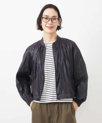 MICHEL KLEIN/［セットアップ対応］クラッシュレザーライクノーカラーブルゾン/507935665