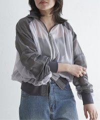 VENCE　EXCHANGE/シアータフタシャーリングブルゾン/507874369