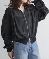 VENCE　EXCHANGE/シアータフタシャーリングブルゾン/507874369